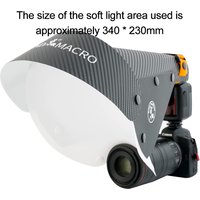 Guage Macro Photography Horseshoe Hood For Flash Insect Shooting Diffuser For 40mm-60mm Macro Cameras Outdoor Photography