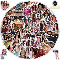 50 Pcs KATSEYE Themed Stickers Fashion Celebrity Decals for Electronic Devices & Travel Bags Sticker Story Store