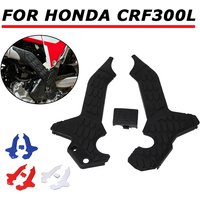 Motorrad-Rahmenschutzabdeckung passend für Honda CRF300L CRF300 L 2021-2025 + Seitenverkleidungs-Einsatzschutz für Offroad