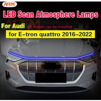 1pcs For Audi E-tron quattro 2016-2022 Universal Car DRL Waterproof 12V LED Daytime Running Light Fog Lamp Strip With Start Scan