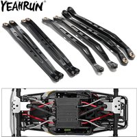 YEAHRUN Aluminum Link Rod Upper Lower Arm Chassis Suspension Linkage for 1/10 Axial Wraith 90018 RC Crawler Car