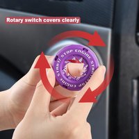 Universal Car Engine Start Stop Button Decoration Cover Trim Ringing ABS Material Scratch Resistant Upgrade Accessory