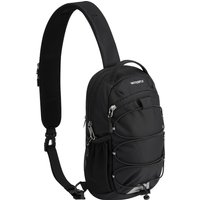 WATERFLY Small Crossbody Sling Bag: RFID Blocking Anti Theft Sling Backpack Chest Bag Travel Hiking Daypack Man Woman