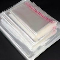 100 per pack Transparent gift bags, self-adhesive, suitable for gifts, party favors, decorative packaging, self-sealing bags