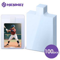 64.5*89mm Raised Type Transparent Card Sleeves Fit For PTCG/TCG Cards (be with 35pt /Semi Rigid Card Holder)