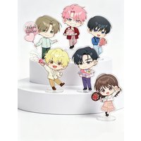 8cm Cute Tamon's B-Side Which face does Tamon have now Tamon Fukuhara Love Heart Acrylic Stand Model Plate Desktop Ornaments