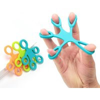 Finger Grip Silicone Ring Exerciser Antistress Resistance Band Fitness Stretcher 3 Levels Finger Sensory Toy Finger Exerciser