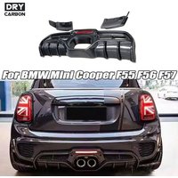 for BMW Mini Cooper F55 F56 JCW 2014-2020 Car Rear Bumper Diffuser Lip Spoiler Side Splitters Canards Flaps Body Kits Trims