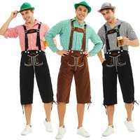 Tavern German Oktoberfest Munich Traditional Men Suit for Halloween Masquerade Western Traditional Festival Stage Costume