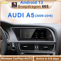 STWE New UI 8.8" Android13 Wireless AUTO Carplay For AUDI A5 2011 2016 Car Video Players GPS Navi Central Multimedia Screen