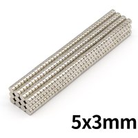 5x3mm Round Super Strong Neodymium Magnet N35 Powerful Magnetic NdfeB Permanent Refrigerator Magnet imanes DIY