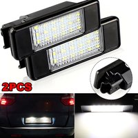 For Peugeot 106 1007 207CC 307 308 3008 406 508 607 2x Canbus LED Number License Plate Light Lamp for Citroën C2 C3 C5 C5 C6 C8