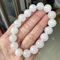 6/8/10/12mm Natural White Jade Jasper Elastic Bracelet Charms Luxury Fine Jewelry Couple Personalized Beaded Bangle Men Women