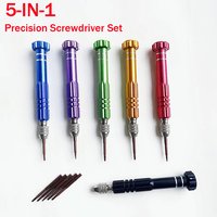 5 In 1 Screwdriver Multifunctional Disassembly Screwdriver Slotted Cross Plum Blossom Computer Glasses Clock Phone Repair Tools
