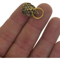2 pcs mini Brass Lannister lion Head Screw Back rivet Concho nuts Leather Decor Belt Saddle Blanket Hats Wallet EDC gift DIY