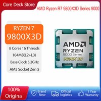 Procesor AMD Ryzen 7 9800X3D, 8 rdzeni, 16 wątków, 104 MB pamięci Game Cache, częstotliwość akceleracji 9800X3D V-Cache, procesor do gier, 5.2 GHz CPU