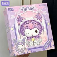 Sanrio Kuromi Melody Building Blocks Anime Flower Assemble Toy Models Kawaii Desktop Ornaments Collectible Children Holiday Gift