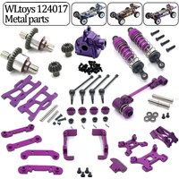 WLtoys 124017 124019 124007 Metal GearBox Housing Gear Box Shell Differential Case Upgrade Parts Brushless Motor Acessorios Rc