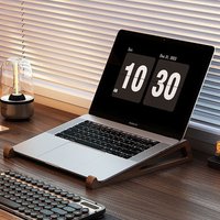 Wooden Laptop Stand Ergonomic PortableTriangular Design Desk Riser For Cooling Reading Office AccessoryHot Sale