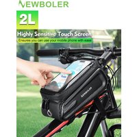 AliExpress NEWBOLER Bicycle Bag Cycling Top Front Tube Frame Bag Waterproof 6.5 Inches Phone Case Storage Touch Screen MTB Road Bike Bag