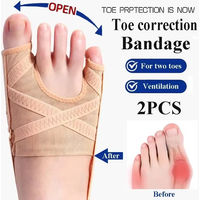 Stoff Bunion Corrector Atmungsaktive verstellbare Hallux Valgus Sleeve Spacer Separator Zehenkorrektur Sport Bunion Socken Laufen