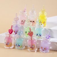 10Pcs Cute Mix Plastic Bottles Milk Tea Cup Ball Charms Pendant Diy Findings Keychain Bracelets Pendant For Jewelry Making