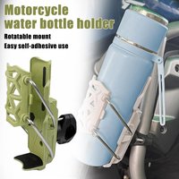 Motorcycle Water Cup Holder With Universal New Adaptive Water Cup Holder Without Punching Equipped With A Rotatable Bumper