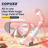 COPOZZ New Professional Snorkel Diving Mask Snorkels Goggles Glasses Diving Goggles Swimming Tube Set Snorkel Mask Adult Unisex