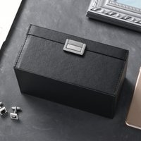Faraday Box Key Fob Protector Box RFID Signal Blocking Shielding Box for Car Key Anti-Theft Faraday Cage with High-Grade Leather