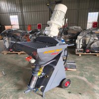220V/380V Electric Plaster Spraying Machine Pre-mixed Pump Dry Plastering Machine Automatic Feeding Gypsum-based Mortar Sprayer