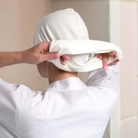 New Elastic Instant Hijab Hat Long Tail Satin Cotton Muslim Underscarf Solid Color Pleated Islam Turban Cap Muslim Women