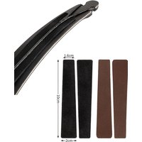 2pc Leather Fur Archery Recurve Bow Limbs Dampener Bowstring Stabilizer Shock Absorber Silence Pads Hunting Shooting Accessories