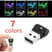 Mini USB LED Car Light Auto Interior Atmosphere Light Decorative Lamp Emergency Lighting PC Auto Colorful Light Car Accessory