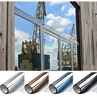 Window Privacy Film One Way Daytime Mirror Tint UV Heat Control Vinyl Stickers Sun Block Glass Paper Door Covering Reflective
