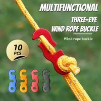 Adjustable outdoor camping tent S-shaped aluminum alloy open rope buckle, outdoor camping tent rope fixing accessories