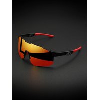 AliExpress VEGUEROS Oversized Colorful Sports Sunglasses - Wraparound Design, UV400 Unisex Comfort Fit for Cycling, Hiking & Outdoor