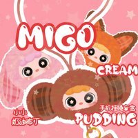 New Baby Three Migo pudding mobile phone pendant & Migo Little Troublemaker Doll Series Blind Box Mystery Box Surprise Gift