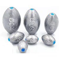 Fishing Weights Sinkers 3g-30g Fishing Olive Shape Rig Sinker Fishing Weight Split Shot Sink Fishing Tackle Tool Accessories
