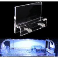 2Pcs Clear Acrylic Fish Tank LED Light Holder Lamp Hanging Aquarium Fixtures Support Stands Box Aquatic Fish Tank Lighting Tools