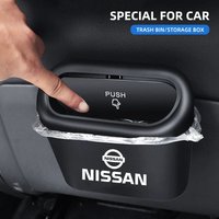 Car Hanging Storage Box ABS Pressing Type Trash Car Accessories For Nissan Qashqai J11 J10 Juke Tiida Almera X-trail 350Z Nismo