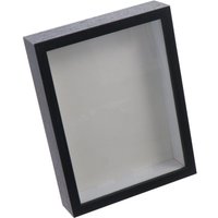 Durable Multi-size Shadow Box Frame Natral Wood Black Acrylic Wooden Photo Frame Rectangular Display Case Dried Flower