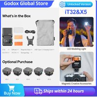 New Godox iT32&X5 iFlash Camera Flash C/N/S/F/O One System, TTL High-Speed Sync Mini Flash for Canon Sony Fujifilm Nikon Olympus