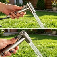 Stainless Steel Multifunctional Nozzle for Home Cleaning - Bathroom Outdoor Floor Cleaning Easy Install Durable