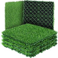 2/4/6PCS Artificial Grass Turf Patchwork Splice Fake Grass Mat Synthetic Lawn for Backyard Patio Balcony Indoor Outdoor Decor