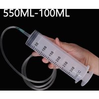 100/150/200/250/350/550ml Large Capacity Syringe Reusable Pump Measuring With 100cm Hose For Draw Ink Liquid Oil Glue Applicator
