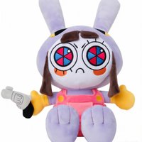 25CM Amazing Digital Doll Circus Maid Jax Plush Magical Rabbit Clown Cartoon Periphery Suitable Fans Home Collection Decoration