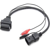 For Fiat For Lancia OBD2 Cable 3Pin to 16Pin For Alfa Remeo OBDII Plug 3 Pin Connector Adapter Car Extension Diagnostic Cables