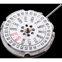 100% Original Miyota 8205 Movement -20 to +40 seconds/day High precision Stop-seconds Function 21 Jewels Weekly&Calendar Display