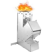 Foldable Stainless Steel Rocket Stove Detachable Durable Reliable Suitable for Different Ignition Items Adjustable Air Inlet