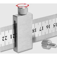 Metal Carpenter Carpentry Square Woodworking Tools Carpentry Steel Ruler Positioning Limit Block Measuring Marking Gauge